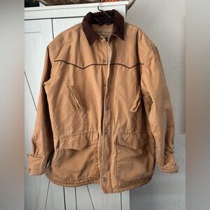 Powder River Outfitters Canvas Sherpa Lined Barn Coat Canvas Outdoor men’s XL